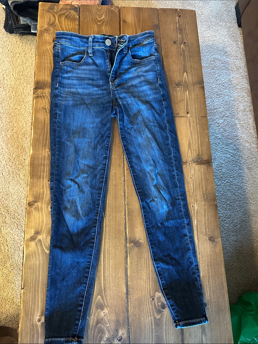 American Eagle Outfitters Dark Blue Skinny Jeans